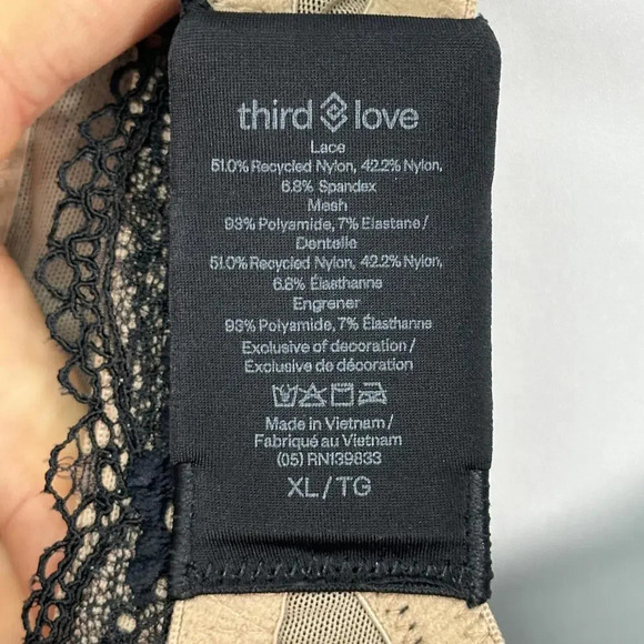 Thirdlove Black Lace Bra XL - Picture 4 of 4